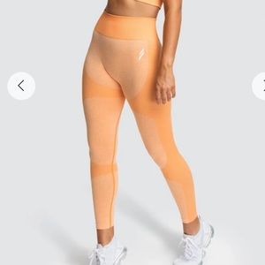 Sorbet Orange Seamless Leggings